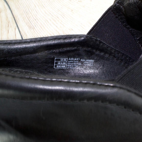 Ariat Side Stretch Slip On Clogs Black Leather 9 - Picture 6 of 8